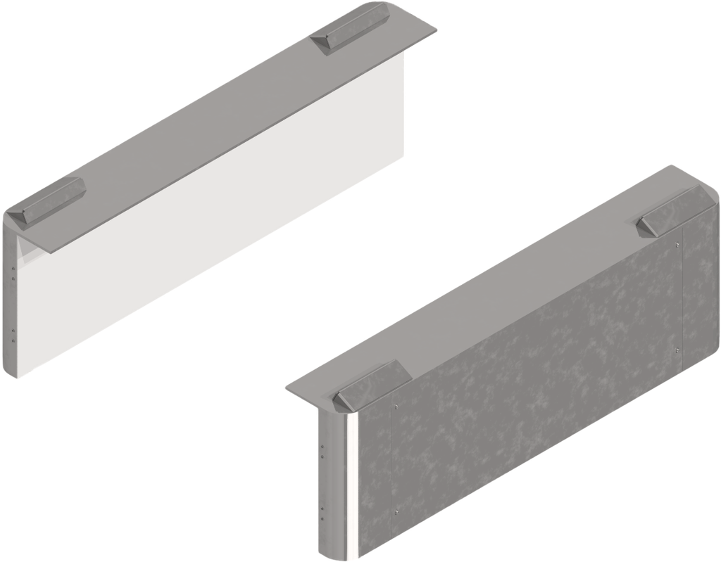 Pallet Rack MIR 500/1000 /1350 Conjunto Comp. Ejecución Acero al Carbono