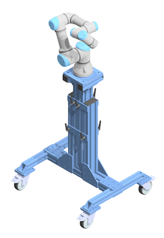 [VENTION_RA-RB-139256 | UR3] Soporte Móvil Telescópico Para UR3